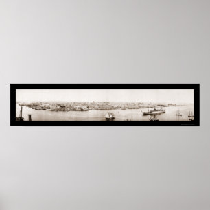 Poster Photo 1920 de bord de mer de La Havane Cuba