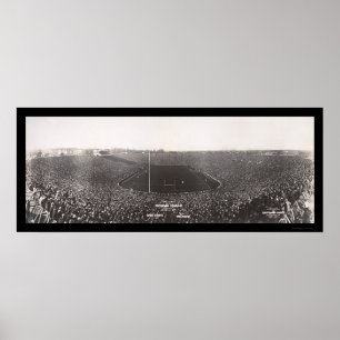 Poster Photo 1927 du football du Michigan-Ohio