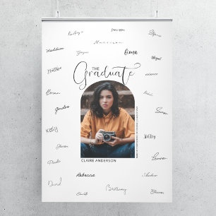 Poster Photo à arc gradué Signature de fin d'études
