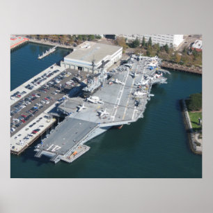 Poster Photo aérienne de l'USS Midway