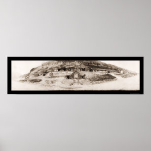 Poster Photo allemande 1918 de camp militaire