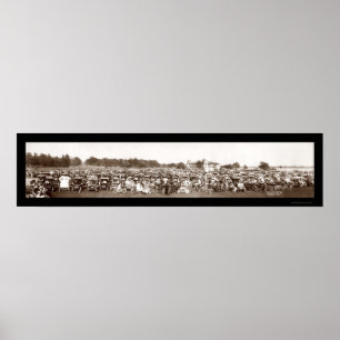 Poster Photo automatique 1909 de Detroit de défilé