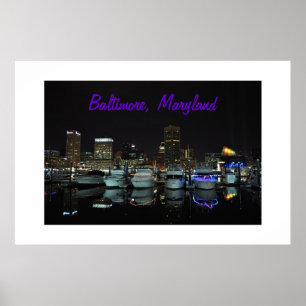 Poster Photo Baltimore Skyline