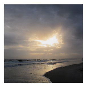 Poster photo Beach Sunset Imprimer