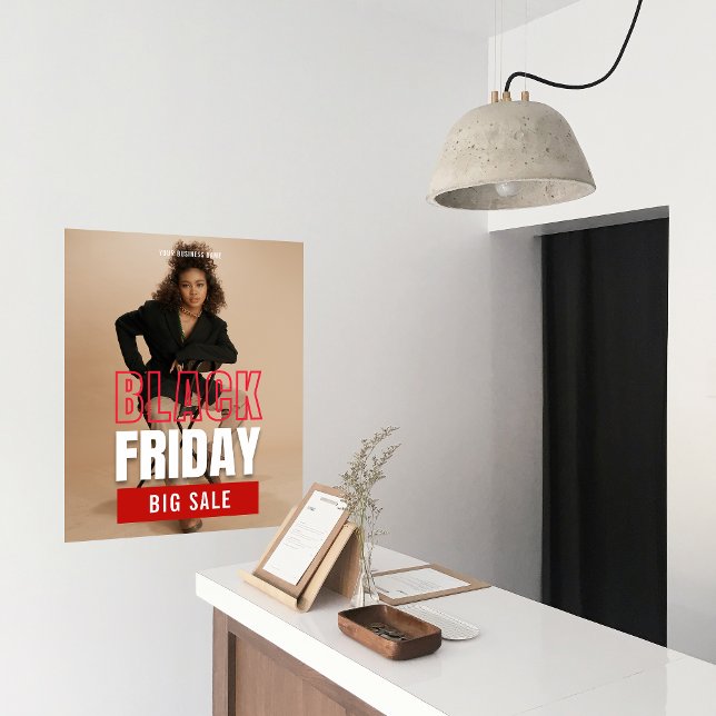 Poster Photo Black Vendredi Gros produit de vente Promo (Photo Black Friday Big Sale Product Promo Poster)