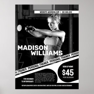 Poster Photo Bold Personal Trainer