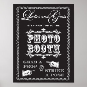 Poster Photo Booth Strike A Pose Sign
