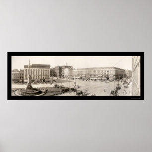 Poster Photo Carré de Watertown NY 1909