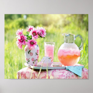 Poster Photo citronnée rose