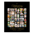 Photo Collage Funérailles Célébration de la vie Bi