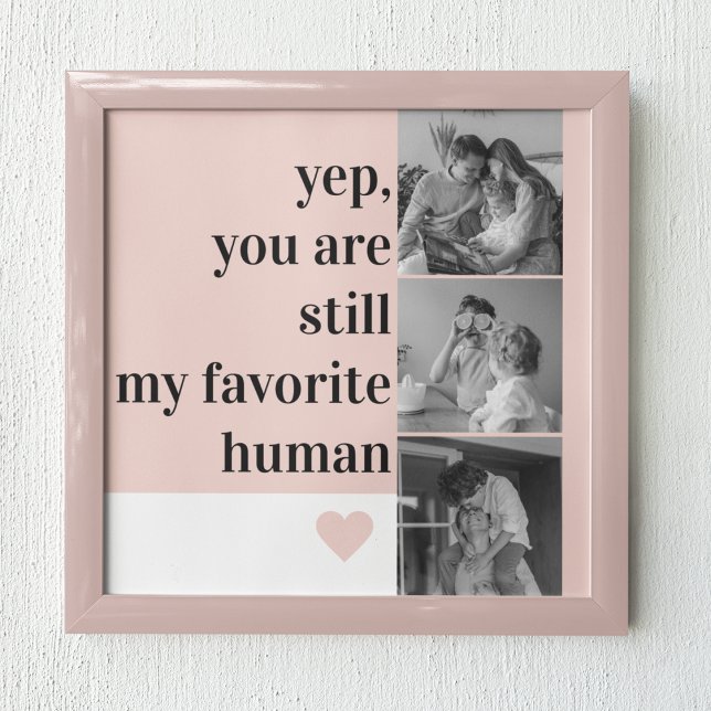 Poster Photo Collage Moderne & Romantique Jolie Citation  (Créateur téléchargé)