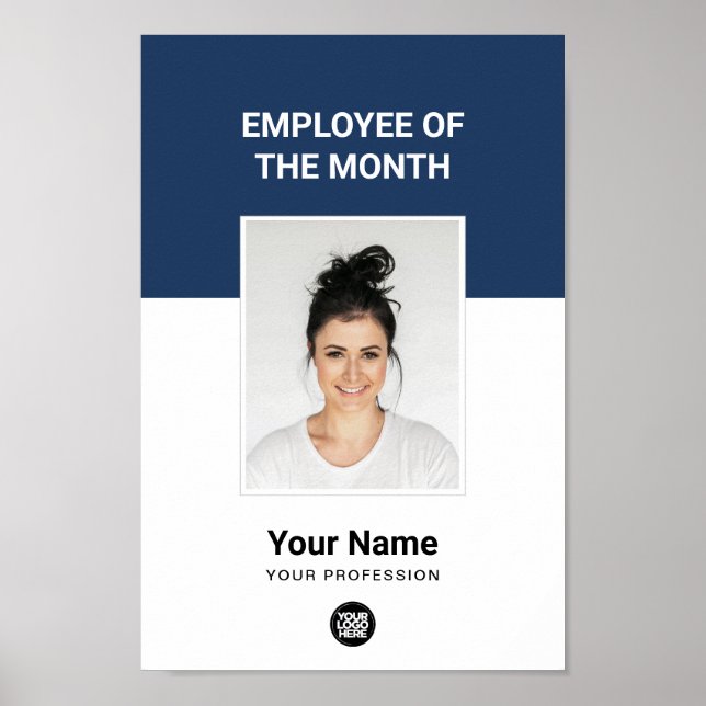 Poster Photo d'appréciation personnalisée de l'employé du (Devant)