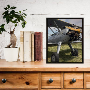 Poster Photo d'avion ancien pour pilote d'aviation