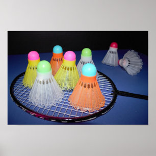 Poster Photo de badminton