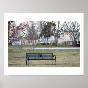Poster Photo de Banc de Parc