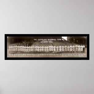 Poster Photo de base-ball 1920 des Indiens