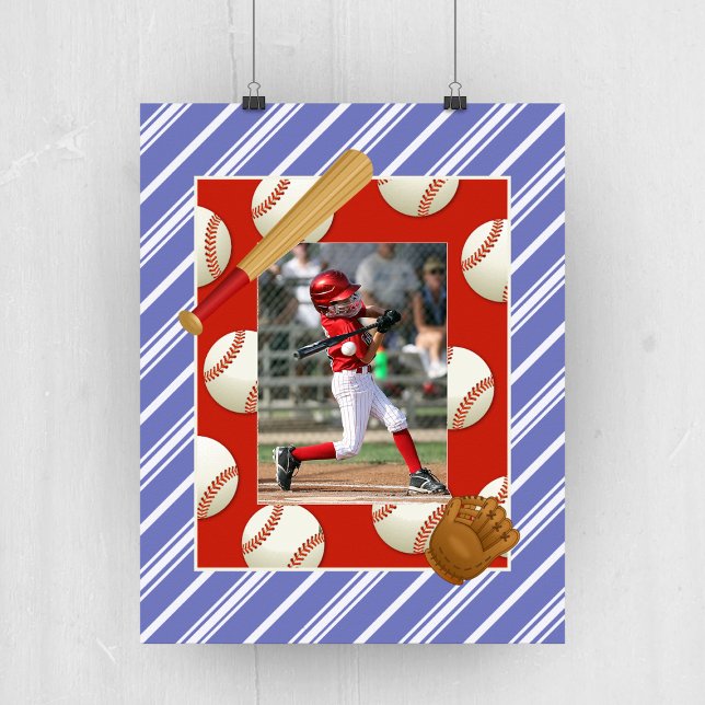 Poster photo de base-ball pour enfants (Créateur téléchargé)