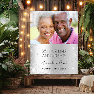 Poster photo de bienvenue pour les 25 ans de mariage d'ar