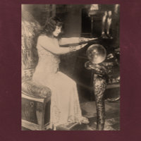 Photo de caisson vintage Crystal Ball Fortune 1920