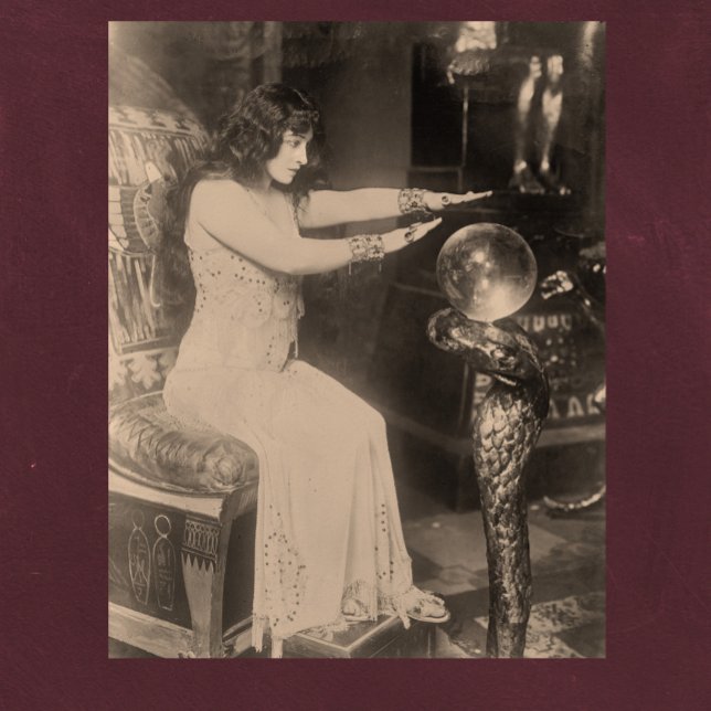 Poster Photo de caisson vintage Crystal Ball Fortune 1920 (Créateur téléchargé)