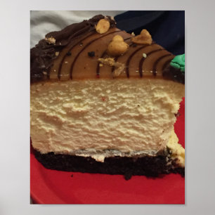 Poster Photo de cheesecake au beurre de cacahuète
