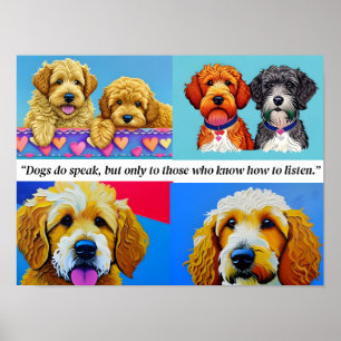 Poster Photo de Chiens personnalisés