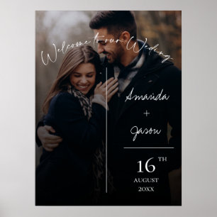Poster Photo de couverture Bienvenue à notre mariage
