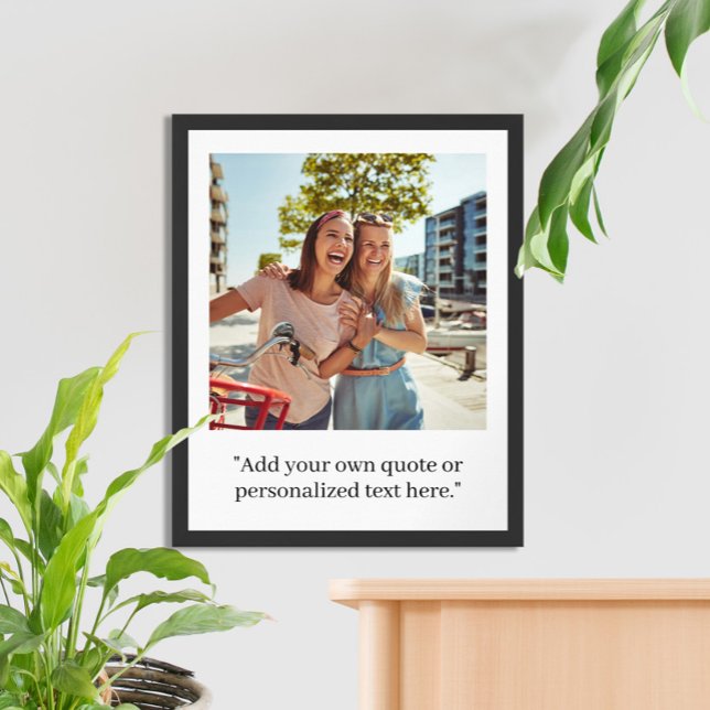 Poster Photo de devis personnalisée moderne (Créateur téléchargé)