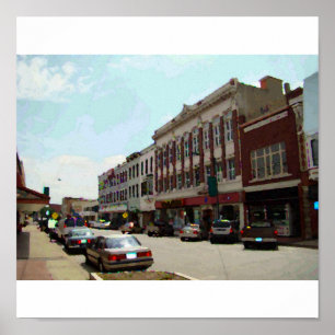 Poster Photo de Downtown Leavenworth, KS, Canvas