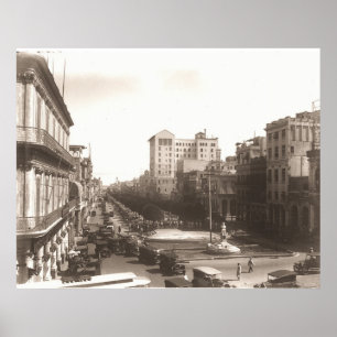 Poster Photo de El Prado de La Habana dans les années 192