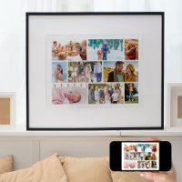 Photo de famille Collage Masonry Style Blanc
