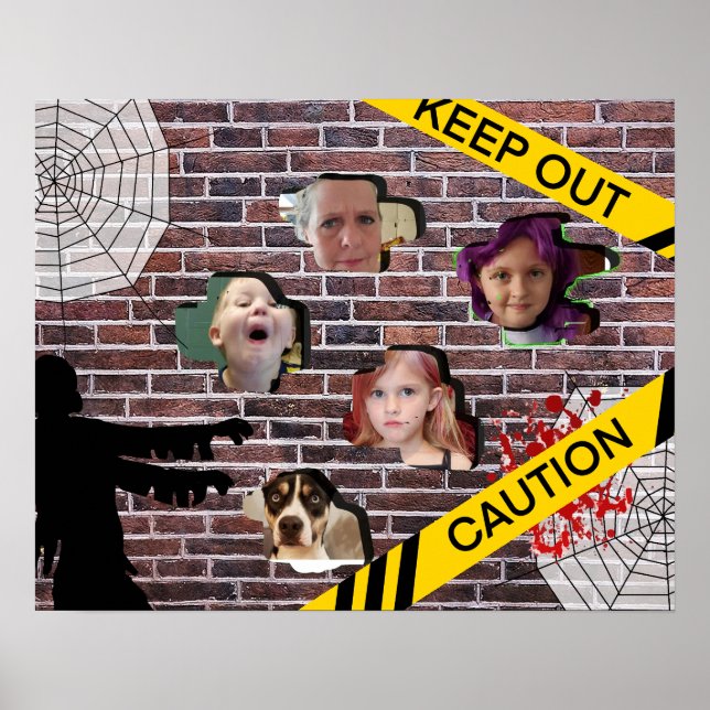 Poster Photo de famille Halloween personnalisée (Devant)
