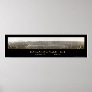 Poster Photo de football Harvard Yale 1914