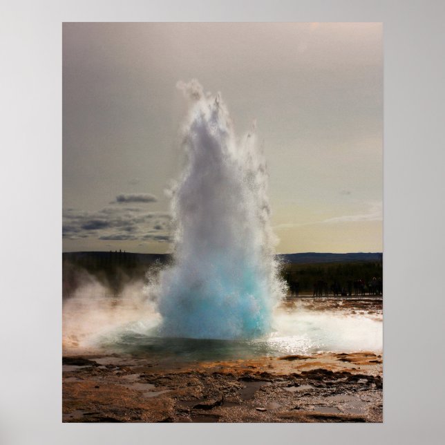 Poster Photo de Geyser Islande (Devant)