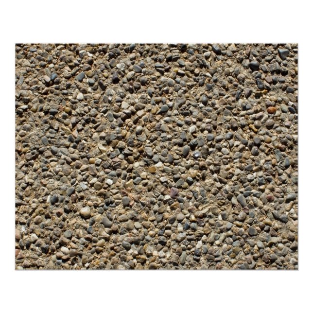 Poster Photo de gravier et de sable (Devant)
