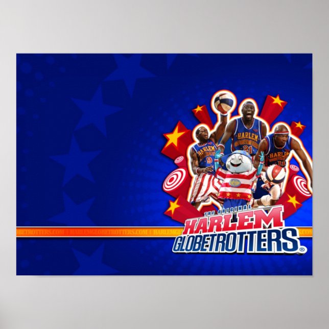 Poster Photo de groupe de Harlem GlobeTrotter (Devant)