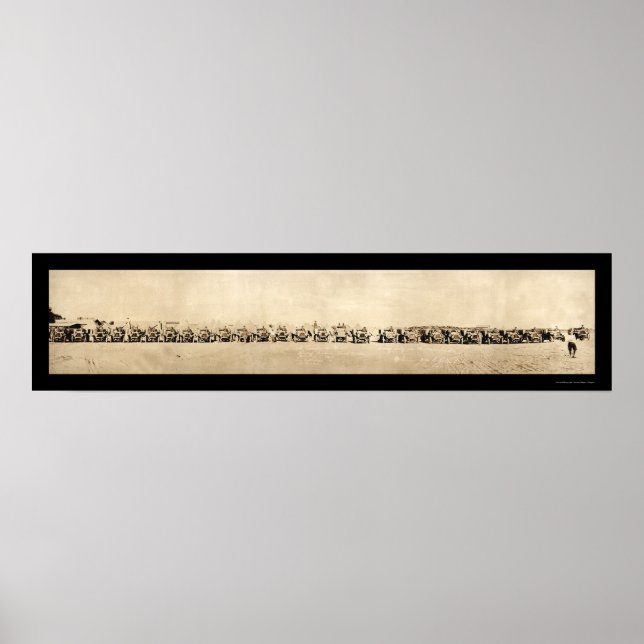 Poster Photo de la frontière de l'armée de camions 1917 (Devant)