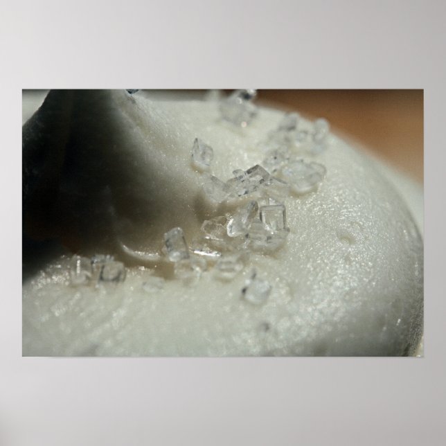 Poster photo de la givre blanche avec fermeture à  (Devant)