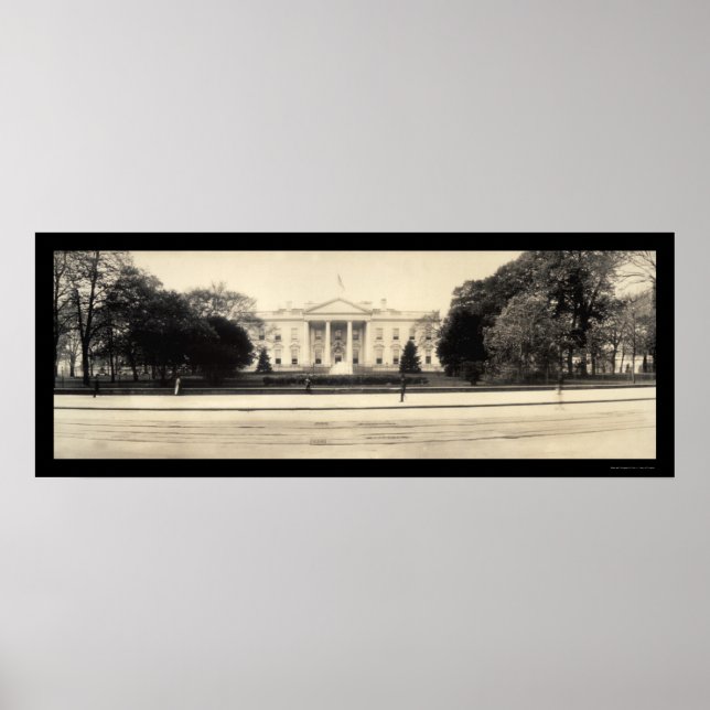 Poster Photo de la Maison Blanche DC 1909 (Devant)