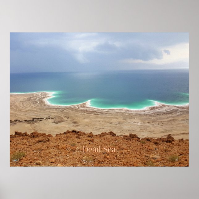 Poster Photo de la mer morte (Devant)