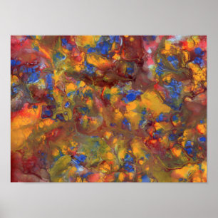 Poster photo de la mine de cuivre Peinture acryliq