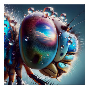 Poster Photo de la petite libellule Imaginaire