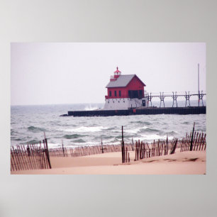 Poster Photo de la plage de Grand Haven