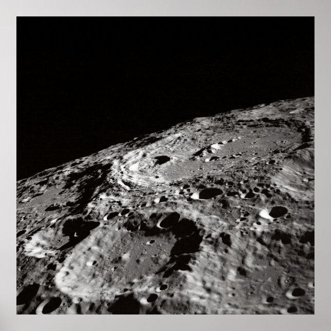 POSTER PHOTO DE LA SURFACE DE LA LUNE (Devant)