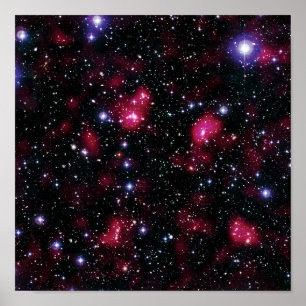 Poster Photo de l'amas de galaxies Abell 901/902 prise pa
