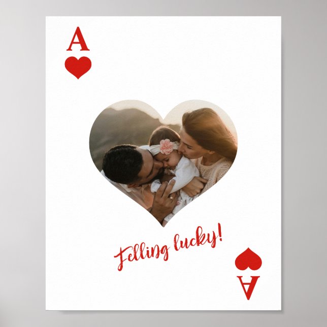 Poster Photo de l'As des Coeurs (Devant)