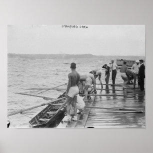 Poster Photo de l'équipe d'aviron de Stanford