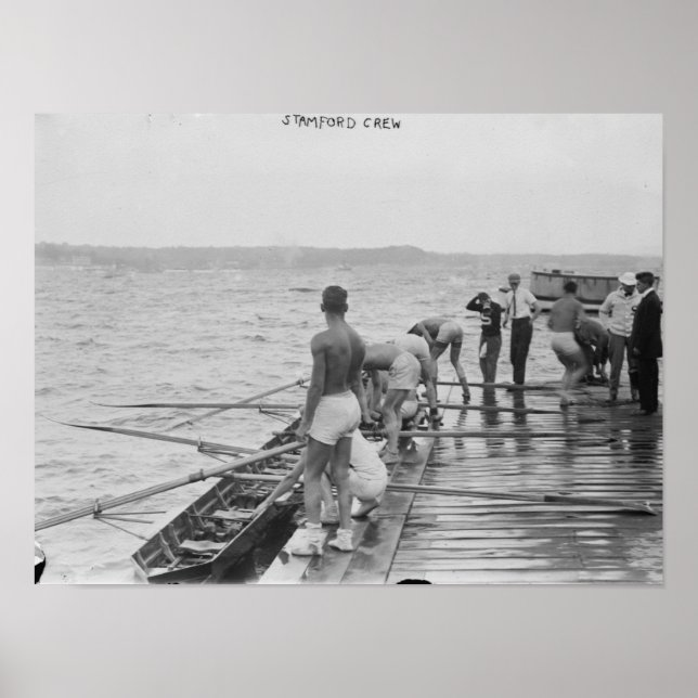 Poster Photo de l'équipe d'aviron de Stanford (Devant)