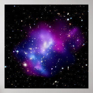 Poster Photo de l'espace extra-atmosphérique de l'amas de