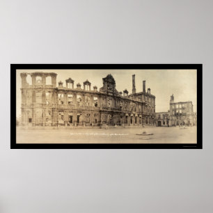 Poster Photo de l'Hôtel de Ville Rheims 1919